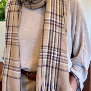 ECHARPE BEIGE ESCOCES